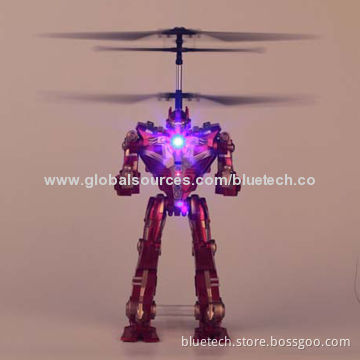 2CH IR Robot Helicopter with Light, 3.7V/220mAh Li-polymer Battery